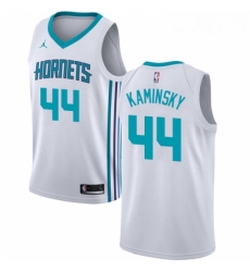 Womens Nike Jordan Charlotte Hornets 44 Frank Kaminsky Authentic White NBA Jersey Association Edition