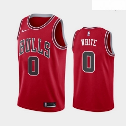 2019 NBA Draft Chicago Bulls #0 Coby White Red Jersey