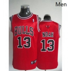 Bulls 13 Joakim Noah Stitched Red NBA Jersey