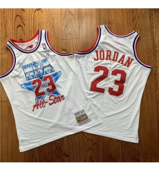 Bulls 23 Michael Jordan White 1981 All Star Hardwood Classics Jersey