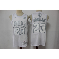 Bulls 23 Michael Jordan White MVP Nike Swingman Jersey