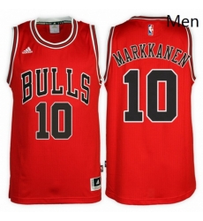 Chicago Bulls 10 Lauri Markkanen Road Red New Swingman Stitched NBA Jersey