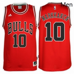 Chicago Bulls 10 Lauri Markkanen Road Red New Swingman Stitched NBA Jersey