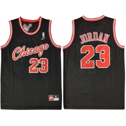 Chicago Bulls 23 Michael Jordan Black Nike Swingman Jersey