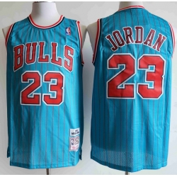 Chicago Bulls 23 Michael Jordan Blue 1995 96 Hardwood Classics Swingman Jersey
