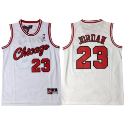 Chicago Bulls 23 Michael Jordan White Nike Swingman Jersey