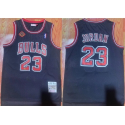 Men Chicago Bulls 23 Michael Jordan Black 1997 98 Stitched Jersey
