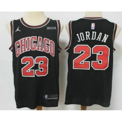 Men Chicago Bulls 23 Michael Jordan Black 2021 Brand Jordan Swingman Stitched NBA Jersey With Sponsor Logo