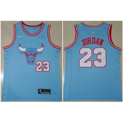 Men Chicago Bulls 23 Michael Jordan Light Blue Stitched Basketball Jersey