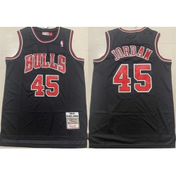 Men Chicago Bulls 45 Michael Jordan Black 1994 95 Throwback Stitched Basketball Jersey