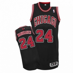 Mens Adidas Chicago Bulls 24 Lauri Markkanen Authentic Black Alternate NBA Jersey