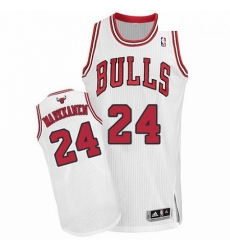 Mens Adidas Chicago Bulls 24 Lauri Markkanen Authentic White Home NBA Jersey