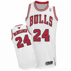 Mens Adidas Chicago Bulls 24 Lauri Markkanen Authentic White Home NBA Jersey
