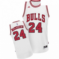 Mens Adidas Chicago Bulls 24 Lauri Markkanen Swingman White Home NBA Jersey