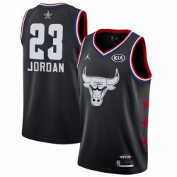 Mens Nike Chicago Bulls 23 Michael Jordan Black Basketball Jordan Swingman 2019 All Star Game Jersey