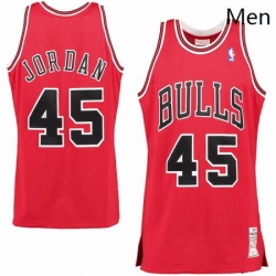 mitchell and ness Chicago Bulls 45 Michael Jordan Red Choose Swingman NBA Jersey