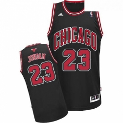 Youth Adidas Chicago Bulls 23 Michael Jordan Swingman Black Alternate NBA Jersey