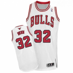 Youth Adidas Chicago Bulls 32 Kris Dunn Authentic White Home NBA Jersey