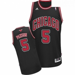 Youth Adidas Chicago Bulls 5 John Paxson Swingman Black Alternate NBA Jersey 