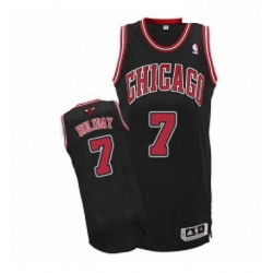 Youth Adidas Chicago Bulls 7 Justin Holiday Authentic Black Alternate NBA Jersey 
