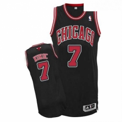 Youth Adidas Chicago Bulls 7 Toni Kukoc Authentic Black Alternate NBA Jersey