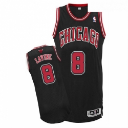 Youth Adidas Chicago Bulls 8 Zach LaVine Authentic Black Alternate NBA Jersey