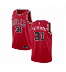 Youth Chicago Bulls 31 Tomas Satoransky Swingman Red Basketball Jersey Icon Edition 