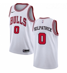 Youth Nike Chicago Bulls 0 Sean Kilpatrick Swingman White NBA Jersey Association Edition 