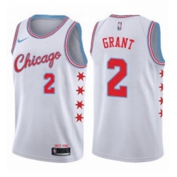 Youth Nike Chicago Bulls 2 Jerian Grant Swingman White NBA Jersey City Edition