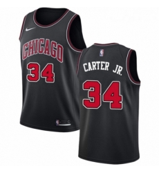 Youth Nike Chicago Bulls 34 Wendell Carter Jr Swingman Black NBA Jersey Statement Edition 