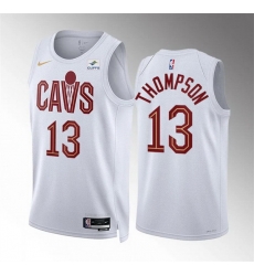 Men Cleveland Cavaliers 13 Tristan Thompson White Association Edition Stitched Jersey
