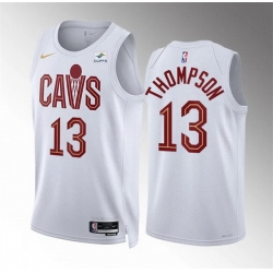 Men Cleveland Cavaliers 13 Tristan Thompson White Association Edition Stitched Jersey