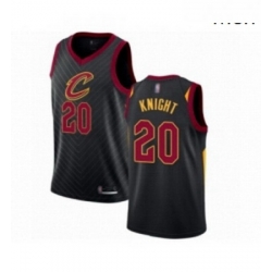 Mens Cleveland Cavaliers 20 Brandon Knight Authentic Black Basketball Jersey Statement Edition 