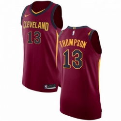 Mens Nike Cleveland Cavaliers 13 Tristan Thompson Authentic Maroon Road NBA Jersey Icon Edition