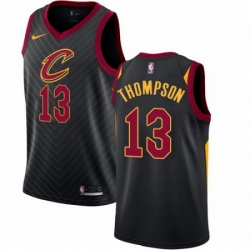 Mens Nike Cleveland Cavaliers 13 Tristan Thompson Swingman Black Alternate NBA Jersey Statement Edition
