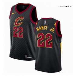 Mens Nike Cleveland Cavaliers 22 Larry Nance Jr Authentic Black NBA Jersey Statement Edition 