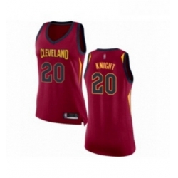 Womens Cleveland Cavaliers 20 Brandon Knight Authentic Maroon Basketball Jersey Icon Edition 