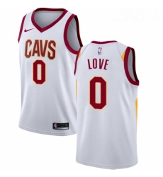 Womens Nike Cleveland Cavaliers 0 Kevin Love Authentic White Home NBA Jersey Association Edition