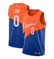 Womens Nike Cleveland Cavaliers 0 Kevin Love Swingman Blue NBA Jersey City Edition