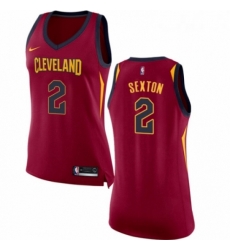 Womens Nike Cleveland Cavaliers 2 Collin Sexton Swingman Maroon NBA Jersey Icon Edition 