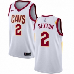 Womens Nike Cleveland Cavaliers 2 Collin Sexton Swingman White NBA Jersey Association Edition 