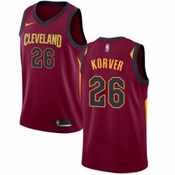 Womens Nike Cleveland Cavaliers 26 Kyle Korver Swingman Maroon Road NBA Jersey Icon Edition 
