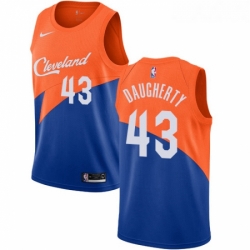 Womens Nike Cleveland Cavaliers 43 Brad Daugherty Swingman Blue NBA Jersey City Edition