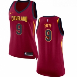 Womens Nike Cleveland Cavaliers 9 Channing Frye Swingman Maroon NBA Jersey Icon Edition