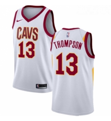 Youth Nike Cleveland Cavaliers 13 Tristan Thompson Authentic White Home NBA Jersey Association Edition