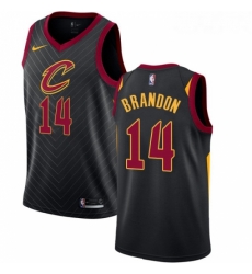 Youth Nike Cleveland Cavaliers 14 Terrell Brandon Authentic Black Alternate NBA Jersey Statement Edition 