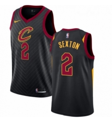Youth Nike Cleveland Cavaliers 2 Collin Sexton Swingman Black NBA Jersey Statement Edition 