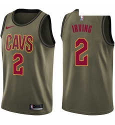 Youth Nike Cleveland Cavaliers 2 Kyrie Irving Swingman Green Salute to Service NBA Jersey