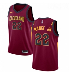 Youth Nike Cleveland Cavaliers 22 Larry Nance Jr Swingman Maroon NBA Jersey Icon Edition 
