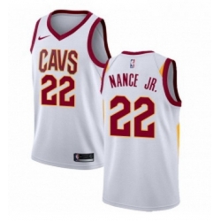 Youth Nike Cleveland Cavaliers 22 Larry Nance Jr Swingman White NBA Jersey Association Edition 
